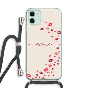 Kusjes: iPhone 11 Transparant Hoesje met koord