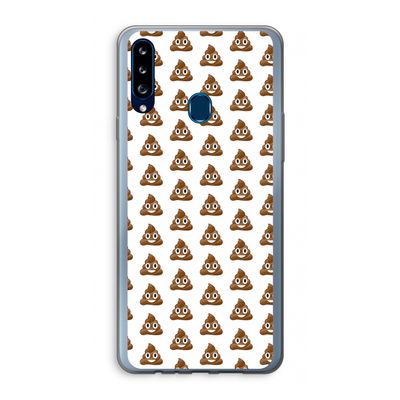 Poop emoji: Samsung Galaxy A20s Transparant Hoesje