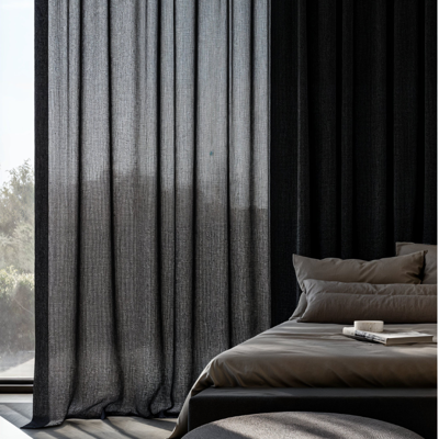 Vitrage Gordijnen - Haken of Ringen maat: 250 x 300 cm - materiaal: Polyether - Dekbed-Discounter.nl
