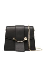 Strathberry sac porté épaule Box Crescent en cuir - Noir