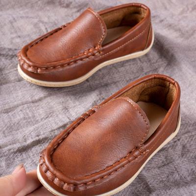 1 Pair Fashion All-Match Comfortable Breathable Children Flat Shoes Brown1 / EUR31