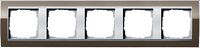 Gira Event Clear Bruin / Aluminum 5-voudig