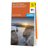 Wandelkaart - Topografische kaart OL29 OS Explorer Map Isle of Wight | Ordnance Survey - thumbnail