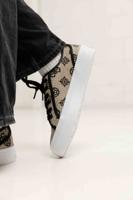 Guess Logo Lage Sneakers Dames Bruin/Zwart - Maat 40 - Kleur: ZwartBruin | Soccerfanshop
