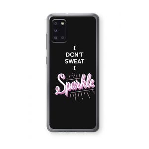 Sparkle quote: Samsung Galaxy A31 Transparant Hoesje