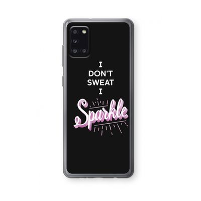 Sparkle quote: Samsung Galaxy A31 Transparant Hoesje