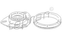 Reparatieset, Ring voor schokbreker veerpootlager TOPRAN, Inbouwplaats: Vooras links en rechts, u.a. für Audi