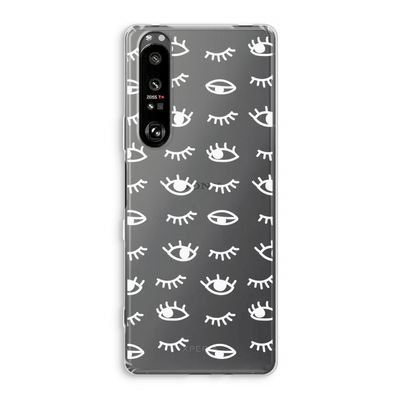 Eye pattern #3: Sony Xperia 1 III Transparant Hoesje