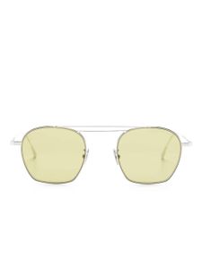 Cutler & Gross lunettes de soleil à monture ronde - Argent