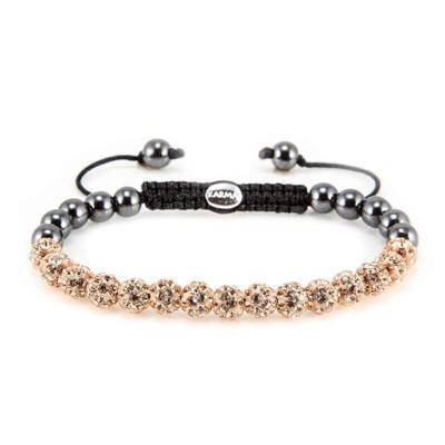 Karma Armband Spiral Full Crystal Rose Crystal