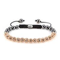 Karma Armband Spiral Full Crystal Rose Crystal