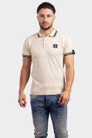 Quotrell Ithica Polo Heren Sand/Zwart - Maat S - Kleur: Sand | Soccerfanshop