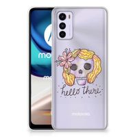 Silicone Back Case Motorola Moto G42 Boho Skull