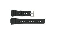 Casio horlogeband 10186132 Rubber Zwart 16mm