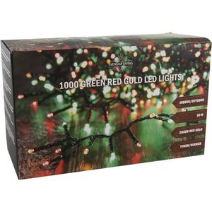 Svenska Living - Kerstverlichting - Groen/Rood/Goud - Voor Binnen & Buiten - Kerstboomverlichting