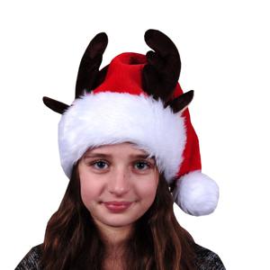 Sandy Kerstmuts - rendier thema - voor kinderen - rood/wit - kerstaccessoires