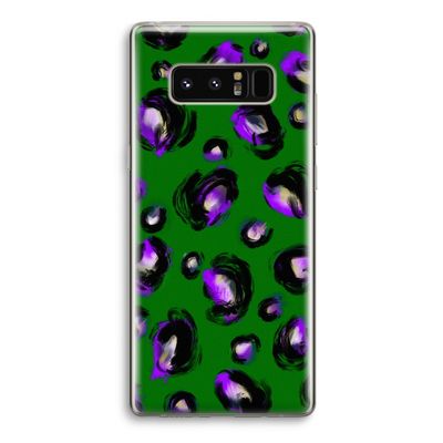 Green Cheetah: Samsung Galaxy Note 8 Transparant Hoesje
