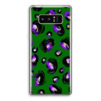 Green Cheetah: Samsung Galaxy Note 8 Transparant Hoesje