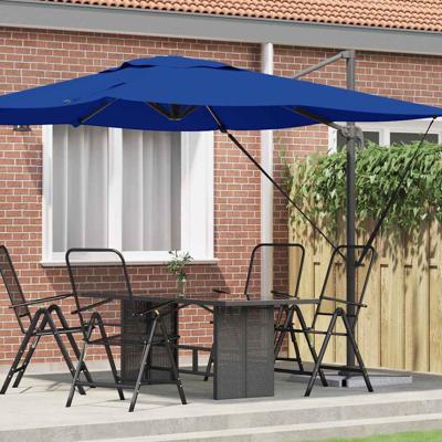 Roma Parasol Blauw 286 x 285 x 265 cm Polyester en Aluminium