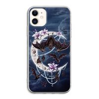 Vleermuizen Maan: iPhone 11 Transparant Hoesje