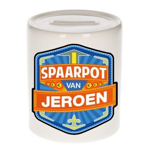 Vrolijke kinder spaarpot voor Jeroen   -