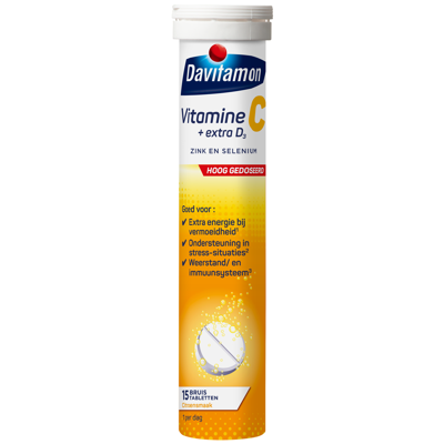 Davitamon Vitamine C + Extra D3 Bruistabletten