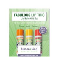 Human+Kind Lipbalm trio verpakking vegan (3 st) - thumbnail