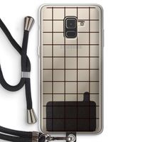 Rooster: Samsung Galaxy A8 (2018) Transparant Hoesje met koord