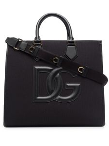 Dolce & Gabbana sac cabas à patch logo - Noir