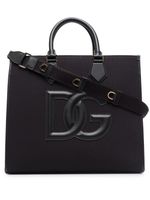 Dolce & Gabbana sac cabas à patch logo - Noir - thumbnail