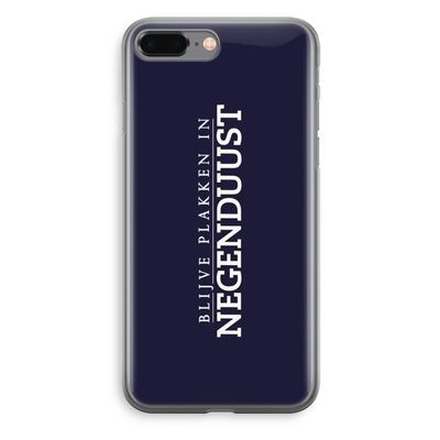 Blijve plakken in Negenduust: iPhone 8 Plus Transparant Hoesje