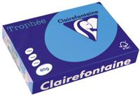 Clairefontaine Trophée Intens, gekleurd papier, A4, 80 g, 500 vel, koningsblauw