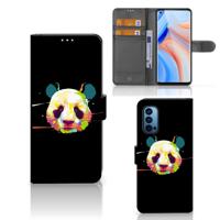 OPPO Reno 4 Pro 5G Leuk Hoesje Panda Color | Portemonnee hoesje