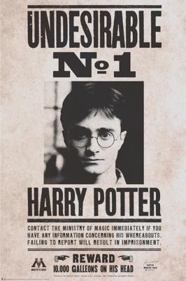 Poster Harry Potter Undesirable nr 1 61x91,5cm