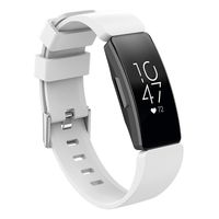 Bandje geschikt voor Fitbit ACE 2 - Maat S - Bandje - Horlogebandje - Siliconen - Wit