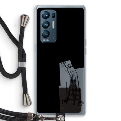 Musketon Painter: Oppo Find X3 Neo Transparant Hoesje met koord