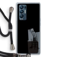 Musketon Painter: Oppo Find X3 Neo Transparant Hoesje met koord