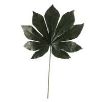 Kunstplant tak vingerplant blad 55 cm donkergroen - thumbnail