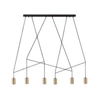 Lyora Zwart gouden hanglampImbria - 7955