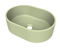 Arcqua Case Opbouw Waskom Ovaal 40x28 Mat Pastel Groen
