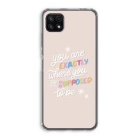 Right Place: Samsung Galaxy A22 5G Transparant Hoesje