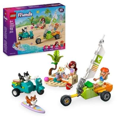 LEGO Friends 42641 Surfende honden- en scooteravonturen - Interactief speelgoed met Corgi's