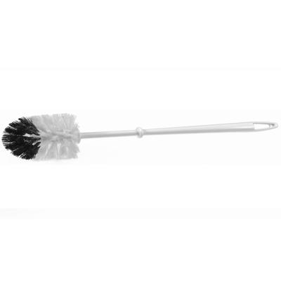 Wc/toiletborstel kunststof - wit/zwart - 37 cm - Toilet/badkameraccessoires