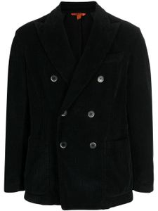 Barena blazer en velours côtelé à boutonnière croisée - Noir