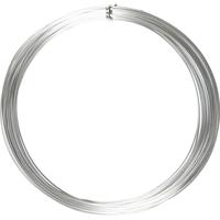 Creativ Company Alu draad, rond, dikte 1 mm, zilver, 16 m/ 1 rol