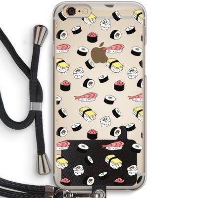Sushi time: iPhone 6 / 6S Transparant Hoesje met koord