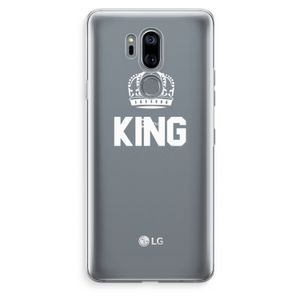 King zwart: LG G7 Thinq Transparant Hoesje