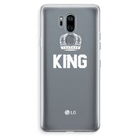 King zwart: LG G7 Thinq Transparant Hoesje