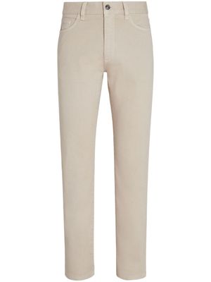 Zegna jean Roccia à coupe slim - Tons neutres