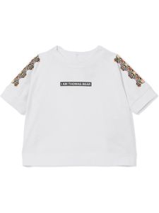 Burberry Kids t-shirt à slogan imprimé - Blanc